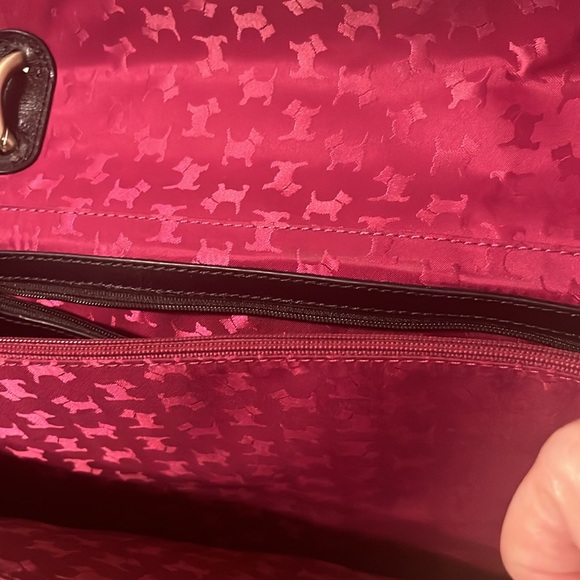 Radley London, black shoulder length strap purse. - Picture 6 of 8